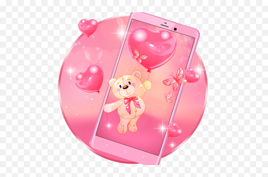 Cuddle Teddy Live Wallpaper - Girly Emoji,Mystic Messenger Heart Emojis