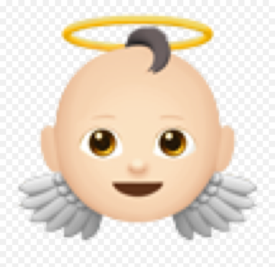 Emoji Baby Angel Png Picsart Ios Iphone Emojis Gravadores - Baby Angel Emoji Png,Angel Emoji