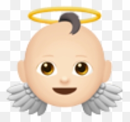 Emoji Baby Angel Png Picsart Ios Iphone Emojis Gravadores - Baby Angel Emoji Png,Angel Emoji