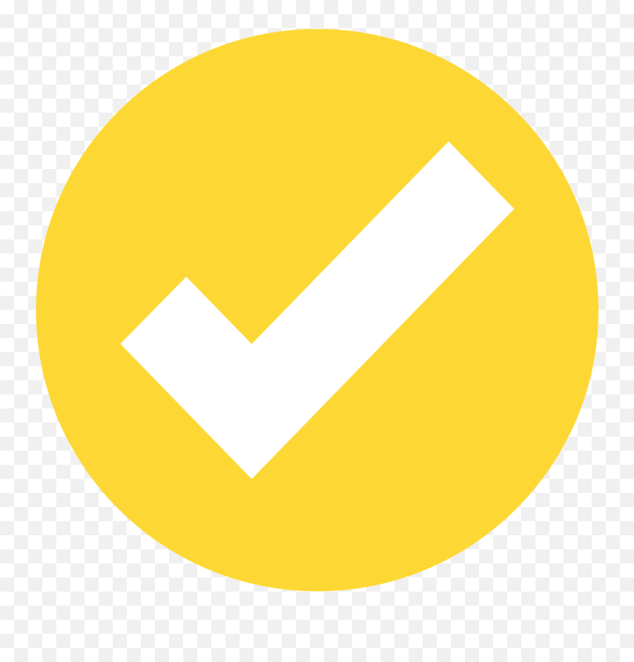 Fileeo Circle Yellow White Checkmarksvg - Wikimedia Commons Yellow Check Mark Png Emoji,Green Check Emoji