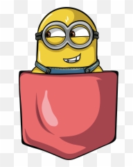 Minion Pocket Buy T Shirt Design - Buy Tshirt Designs Cartoon Pocket Design Png Emoji,Hugging Catcus Emoticon
