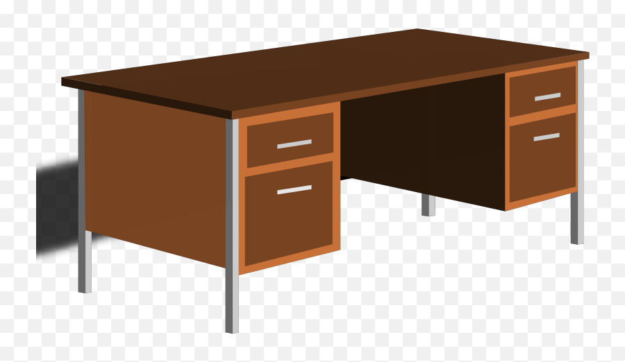 An Office Desk Png Svg Clip Art For - Non Living Things Table Emoji,Wooden Chair Office Emoji