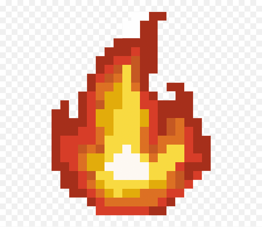 Pixel Art - Pixel Art Flame Emoji,Pixel Art Emojis With No Grid