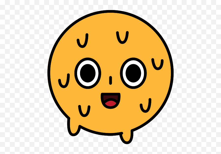 Stylized Asian Cartoon Nervous Emoji - Canva Happy,What Emoji Is Nervous