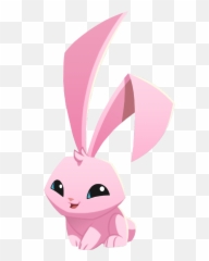 Pink Bunny Transparent Cartoon - Jingfm Animal Jam Bunny Emoji,Energizer Bunny Emoji