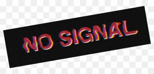 Nosignal Glitch No Signal Sticker - Horizontal Emoji,No Signal Emoji