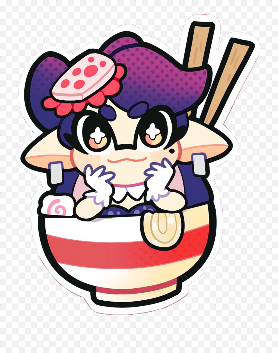 Callie Splatoon Noodles Sticker - Fictional Character Emoji,Splatoon Emojis