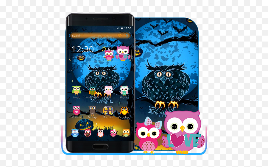 Halloween Night Owl Theme - Google Play Smartphone Emoji,Owl Emoji Android