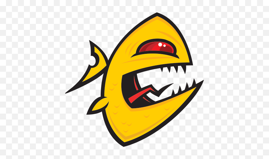 Printed Vinyl Angry Piranha Fish Stickers Factory - Happy Emoji,Fishing Emoticon