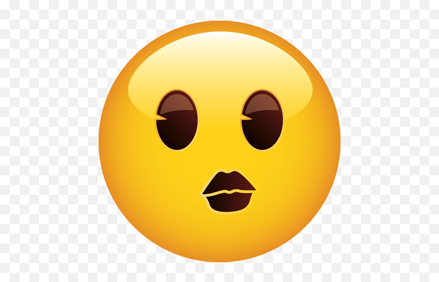 Face Kiss Variant No Blush Big Eyes - Neutral Face Emoji,Big Eyes Emoji