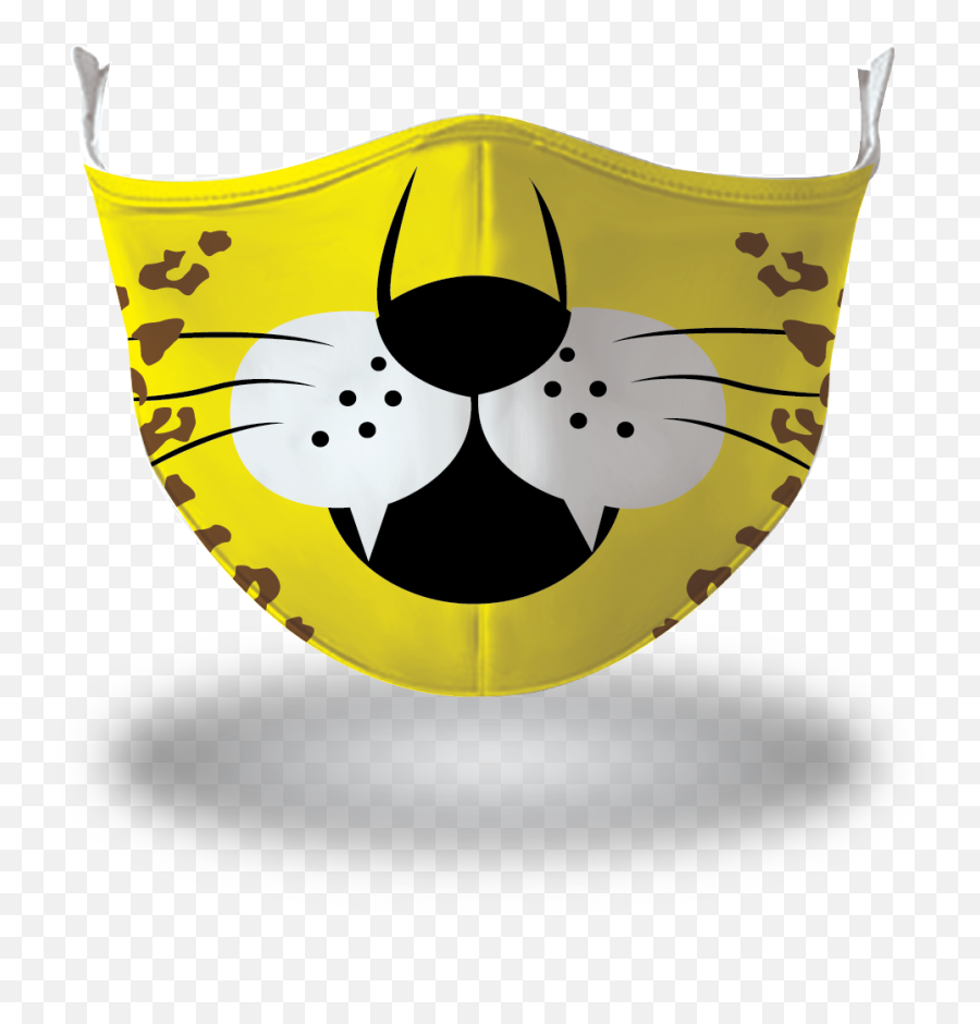 Yellow Leopard - Happy Emoji,Surgical Mask Emoji