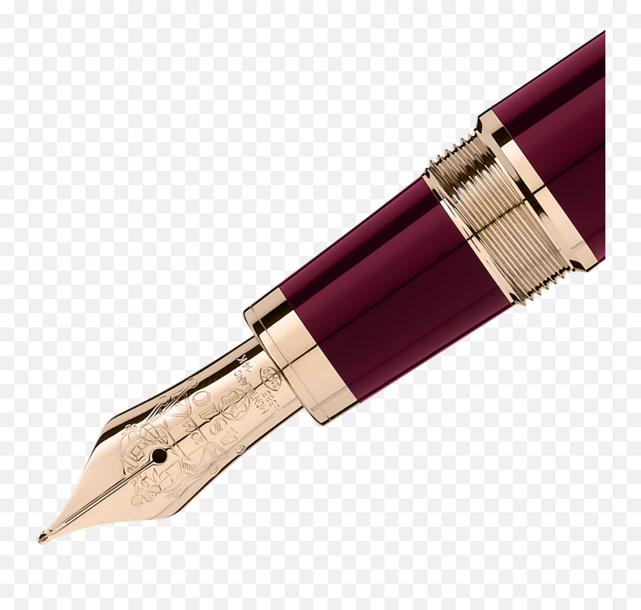 Stilou Montblanc John F Kennedy Special Edition Burgundy - Logo Pen Nib Png Emoji,Faber Castell Emotion Review