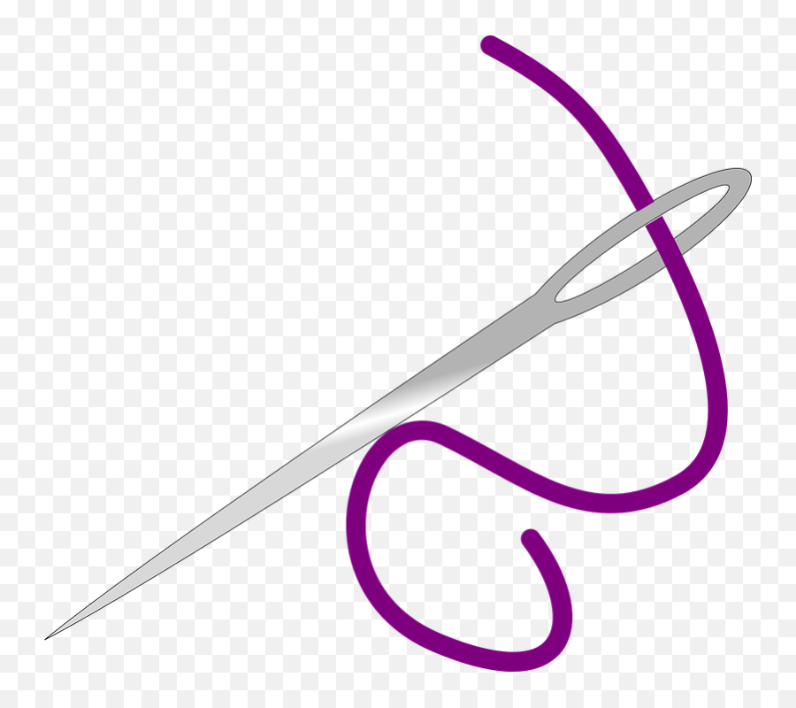 Purple Clipart Sewing Machine Purple Sewing Machine - Purple Needle And Thread Clipart Emoji,Needle And Thread Emoji