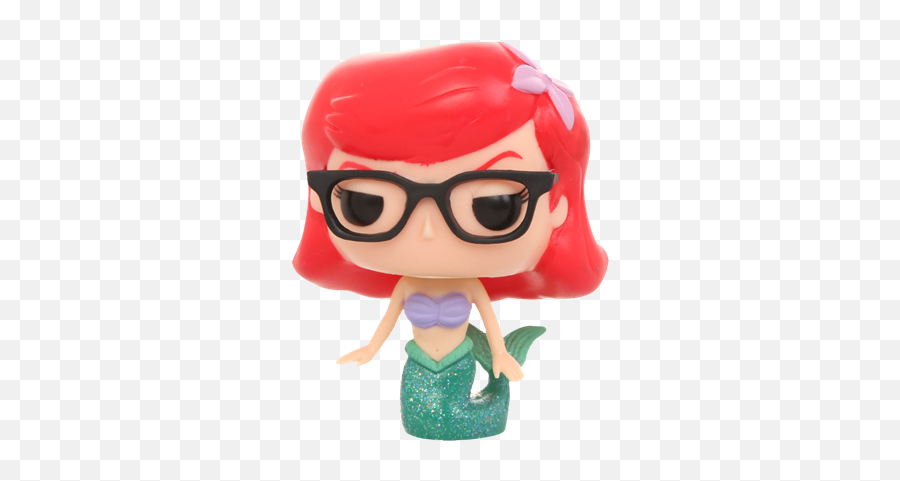Disney - Little Mermaid Ariel Funko Pop Emoji,Translucent Baymax Funko Pop Emoticon