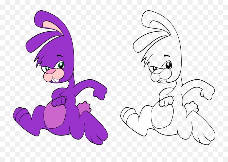 Emotionartviolet Png Clipart - Royalty Free Svg Png Purple Bunny Cartoon Emoji,Purple As An Emotion