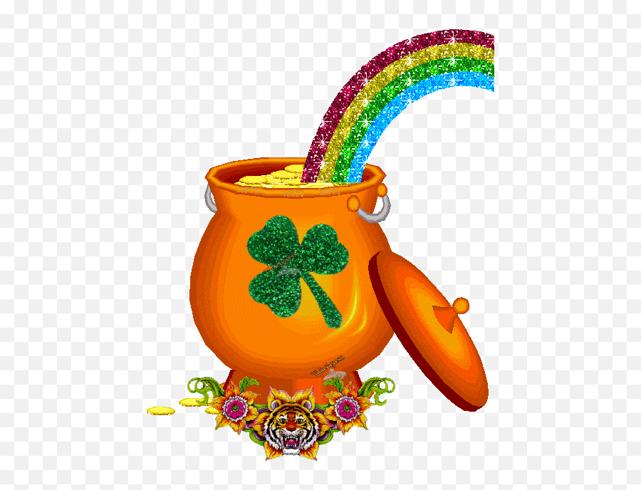 31 St Patricku0027s Day Ideas Patrick Happy St Patricks Day - Pot Of Gold Gif Emoji,St Patrick's Day Email Emoji