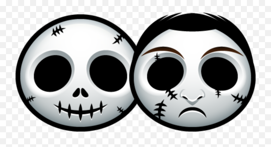 Mq White Scar Head Face Emoji Emojis - Jack Skellington,Skull Face Emoji