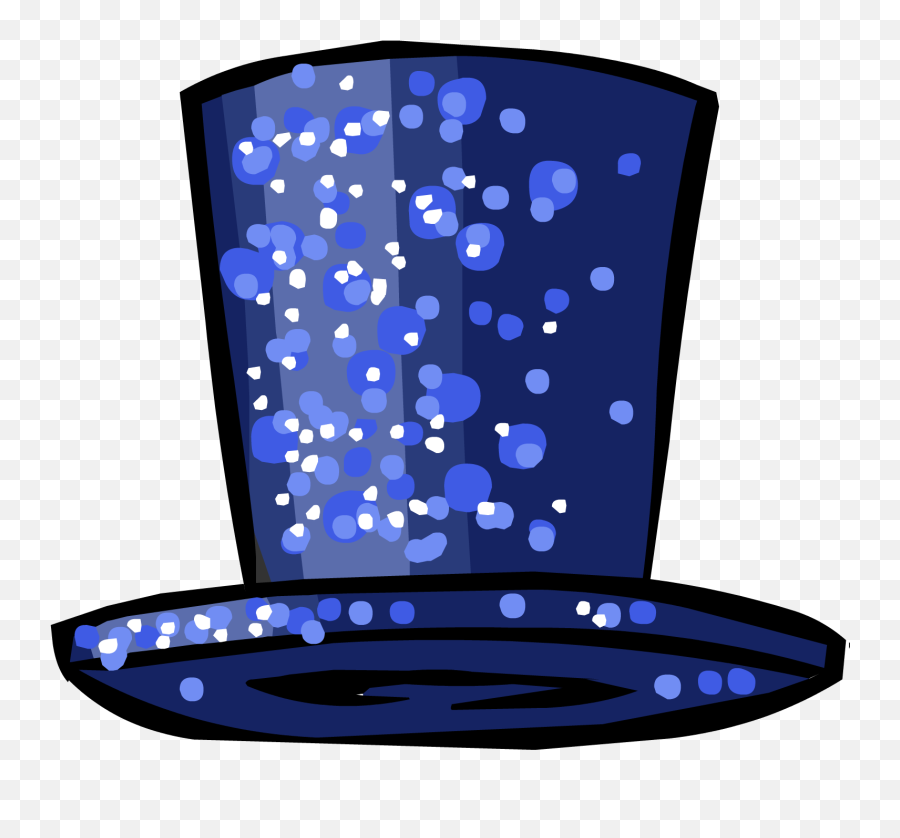 Dazzling Blue Top Hat - Blue Top Hat Club Penguin Emoji,Emojis With A Top Hat