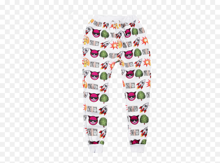 Emoji Rocket Joggers Getonfleek Printed Jogger Pants - Girly,:keke: Emoticon