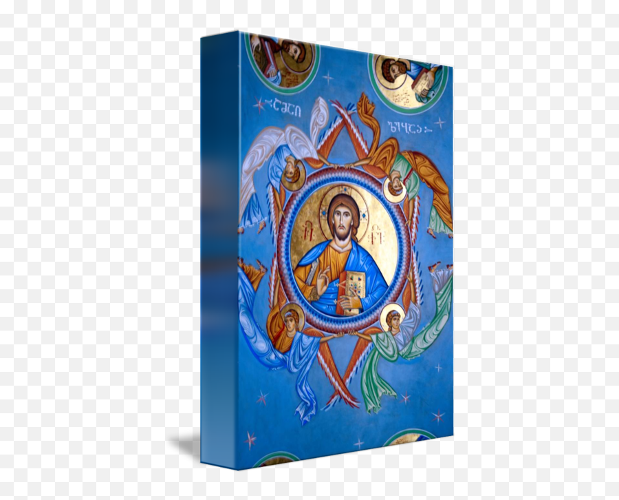 Jesus Christ Georgian Icon - Georgian Orthodox Icon Of Jesus Emoji,Painting Jeses And Emotions