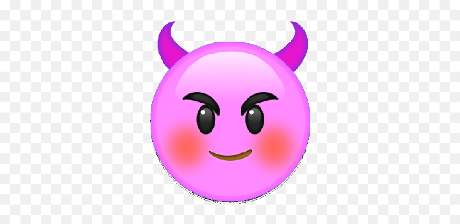 Pin - Happy Emoji,Mischievous Devil Emoticon