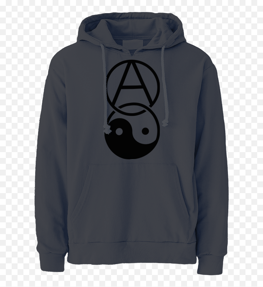 Anarchy And Yin Yang Hoodie - Arizona Tea Anxiety Hoodie Emoji,Anarchy Emoticon White