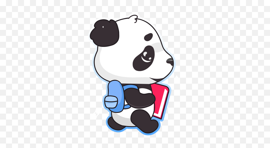 Best Premium Cute Panda Eating Watermelon Illustration - Cartoon Cute Kawaii Baby Panda Emoji,Cute Japanese Bear Emoji