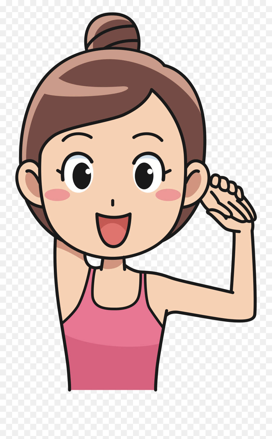 Big Image - Girl Stretching Clipart Png Download Full Transparent Nurse Cartoon Png Emoji,Dancing Girls Emoji