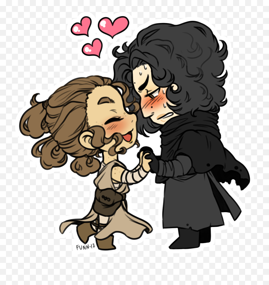 I Hate Reylo But This Style Is The Cutest Chibi Reylo - Kylo Ren Funny Star Wars Memes Emoji,Kylo Ren Emoji