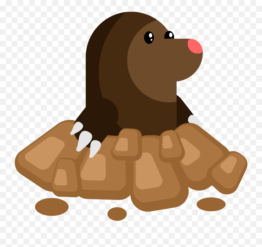 Mole In Hole Clipart - Mole Clipart Emoji,Mole Emoji