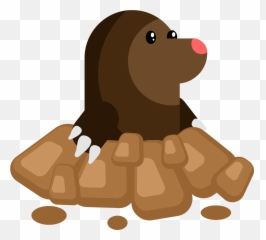 Mole In Hole Clipart - Mole Clipart Emoji,Mole Emoji