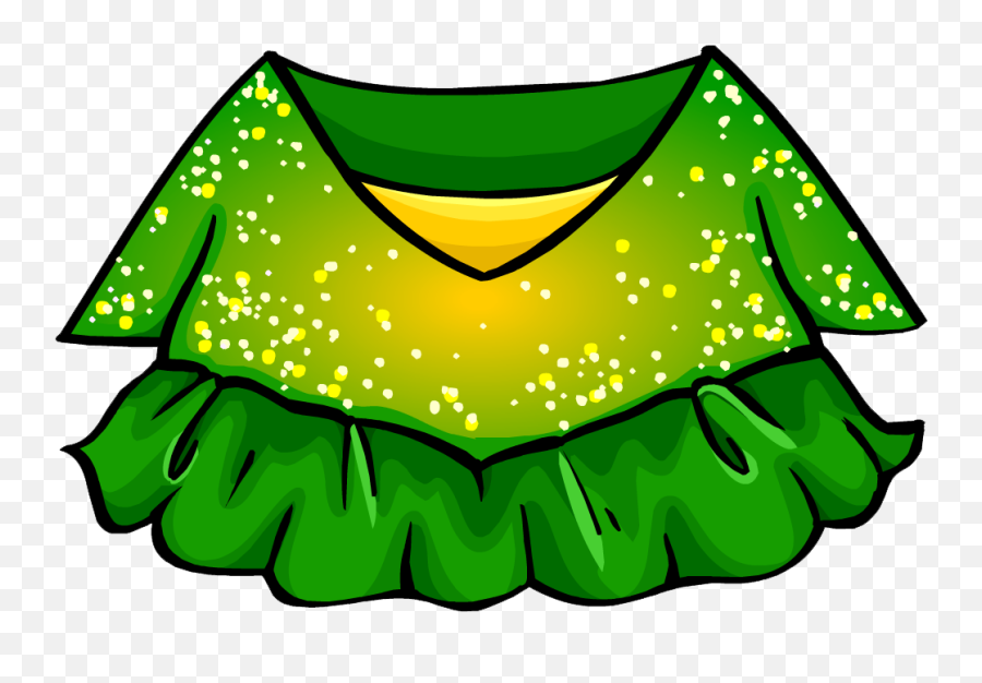 Green Figure Skating Dress Club Penguin Wiki Fandom - Girly Emoji,Ice Skate Emoji