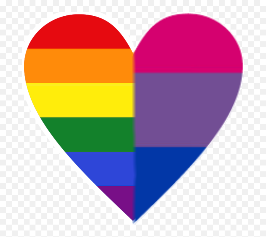 Questioning Heart Prideheart Sticker - Vertical Emoji,Gay Pride Heart Emoji