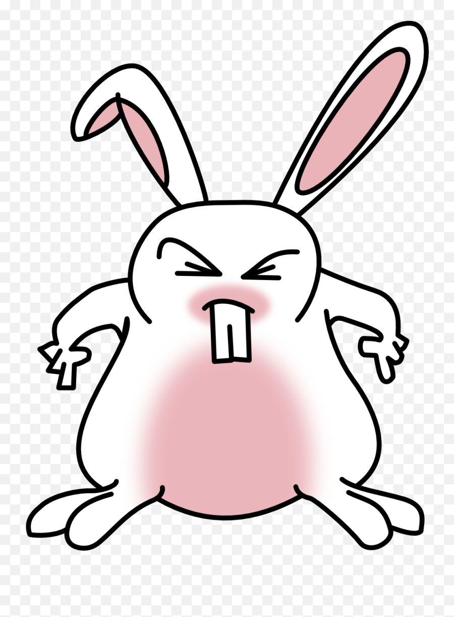 Angry Clipart Cute Angry Cute Transparent Free For Download - Angry Easter Bunny Clipart Emoji,Cute Angry Emoji
