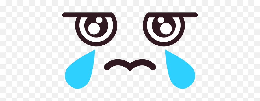 Cry Emoticon Face Flat - Transparent Png U0026 Svg Vector File Sad Face Svg Emoji,Crying Emoticon