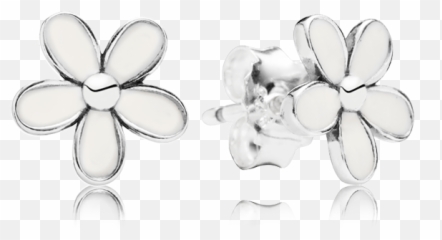 Pandora - Daisy Pandora Flower Earrings Emoji,Jaunty Emoji