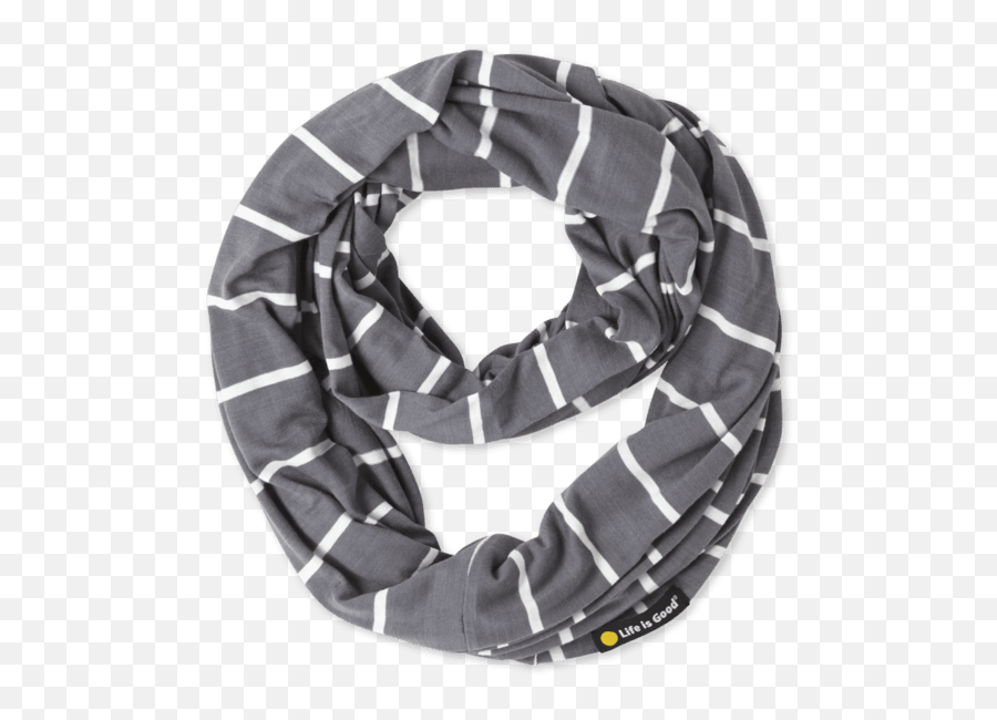 Slate Gray Stripe Infinity Scarf - Abrasive Vector Emoji,Slate Emoji