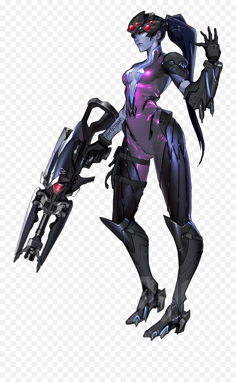 Widowmaker - Widowmaker Overwatch Concept Art Emoji,Emotion Of A Villain