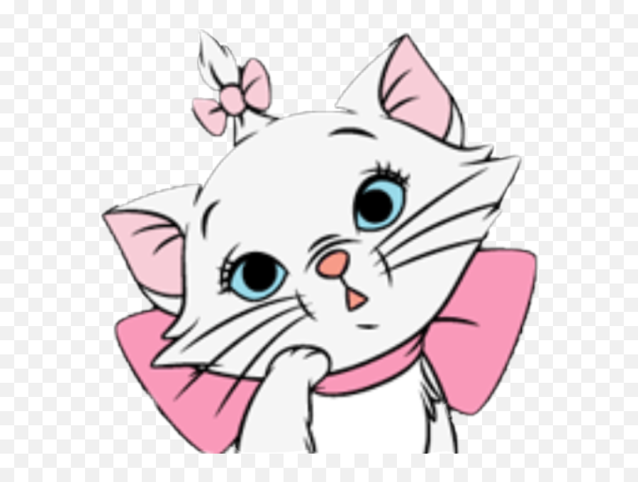 Aristocats Marie Cat Kitty Sticker - Happy Emoji,Marie The Cat Emoji