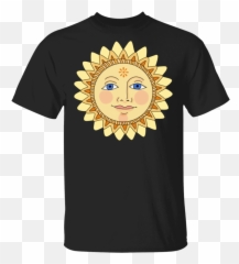 Trend Sun Face Smiling Sunshine Happy Positivity Yellow - Funny Cat Cat Mom T Shirt Design Emoji,Leo Sign Emoticon