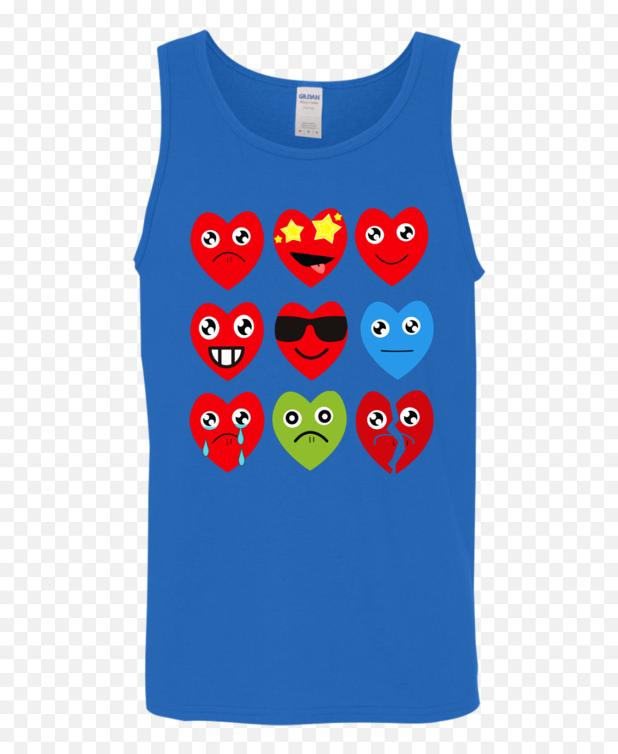 Heart Emojis - Gift For Valentineu0027s Day Menwomen Tank Top Sleeveless,4 Black Heart Emojis