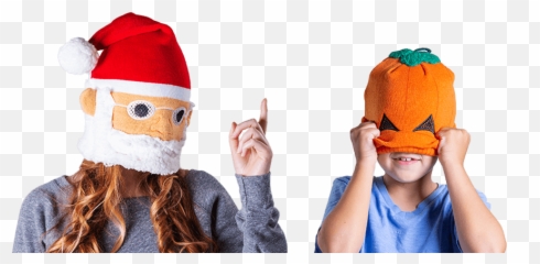 Happy Hatter Elf Beanie Hat Mask - Santa Claus Emoji,Christmas Bracelets Santa Claus Emoji Charms
