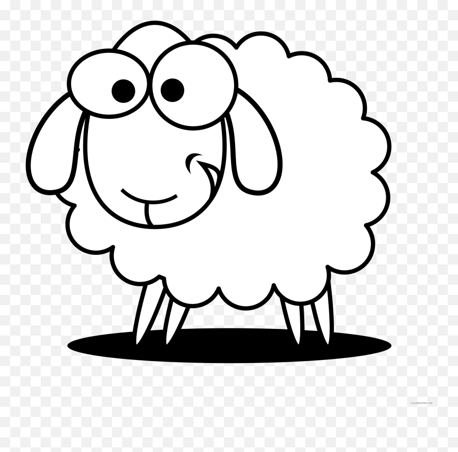 Sheep Outline Coloring Pages Eid Sheep1 Printable - Sheep Clipart Black And White Emoji,The Fairly Oddparents Emotion Commotion And Inside Out