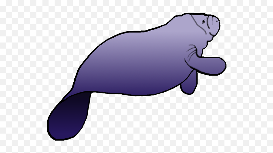 Manatee Clipart Baby Manatee Free - Seacow Clipart Emoji,Manatee Emoji