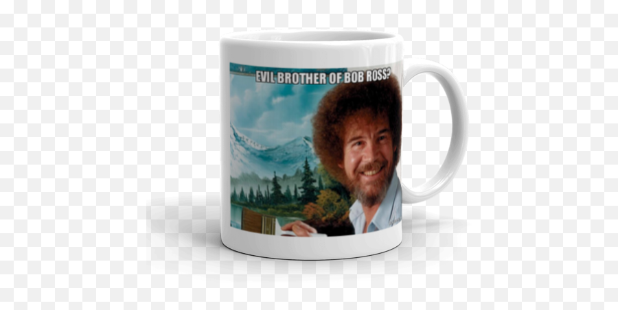 Evil Brother Of Bob Ross Emoji,Bob Ross Meme Emoticon