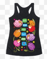 Emoji Racerback Tank Tops Lookhuman - Single Status For Valentines Day,Colorful Emojis For Printig