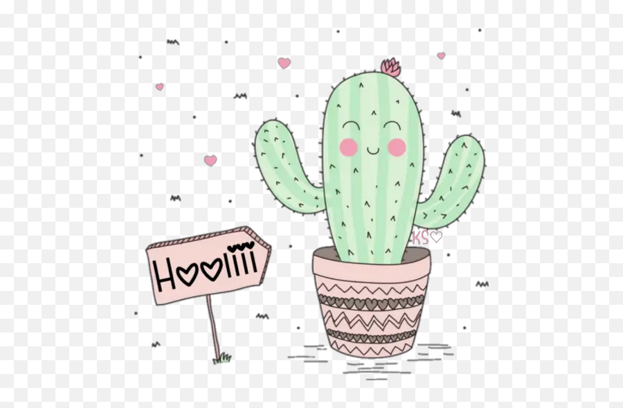 Sticker Maker - Cactus Cute Cactos Cute Png Emoji,Cute Pastel Emojis