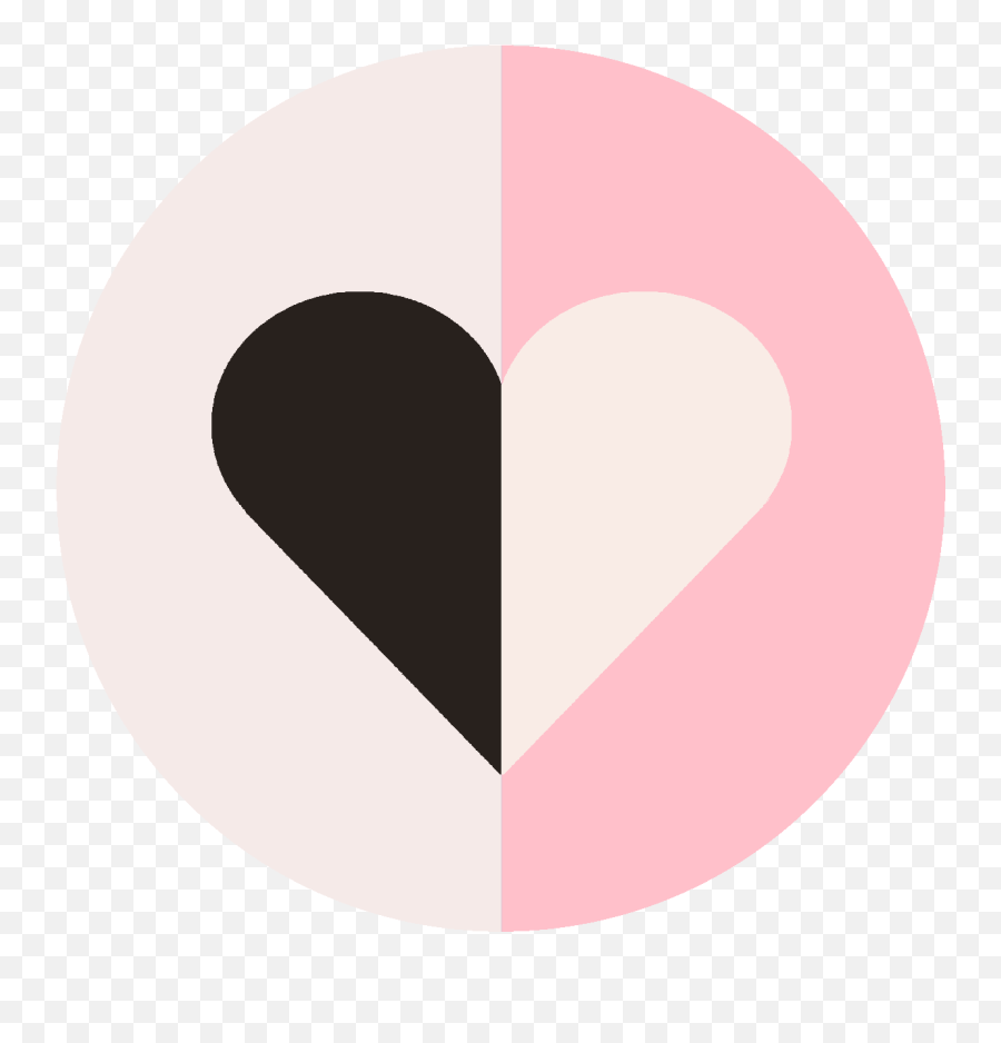 Whiteblackpink - Heart Clipart Full Size Clipart Love Black And Pink Heart Emoji,Kawqii Emoticon Panties