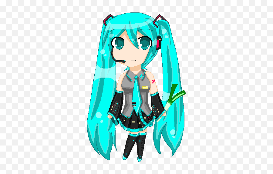 Top Seng Stickers For Android U0026 Ios Gfycat - Miku Sticker For Ios Emoji,Leek Emoji