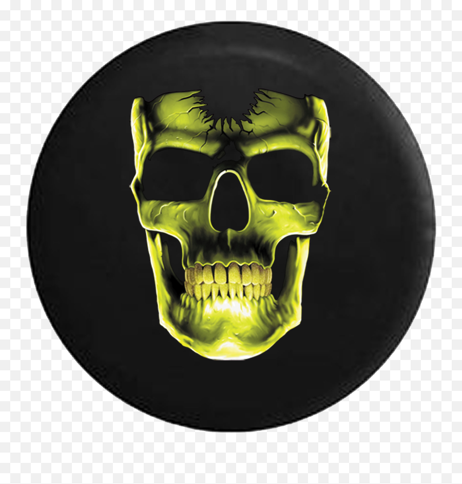 Jeep Liberty Spare Tire Cover With - Liquid Blue Glow In The Dark T Shirt Emoji,Skull & Acrossbones Emoticon